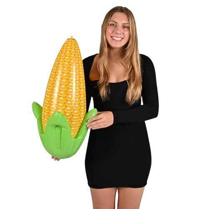 Beistle 24" x 13" Plastic Inflatable Corn Cob for Farm Theme Decorations, Autumn Harvest Fall Party D?cor and Supplies