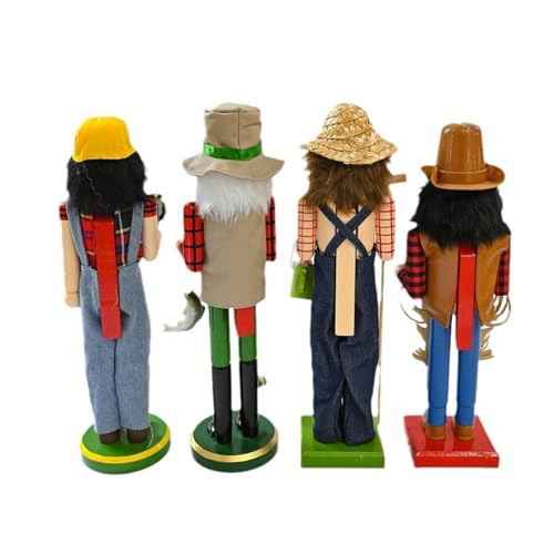 Wooden Nutcracker Figurine Cowboy Christmas Nutcracker Soldier Centerpiece