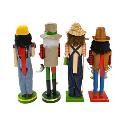 Wooden Nutcracker Figurine Cowboy Christmas Nutcracker Soldier Centerpiece