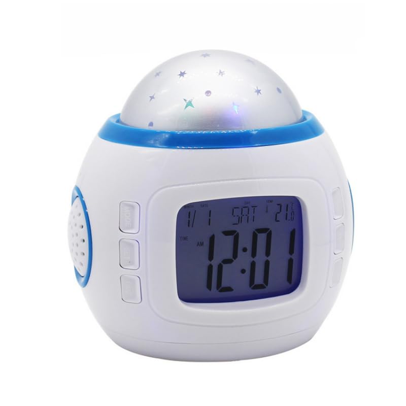 Starry Sky Projection Alarm Clock with Music Function