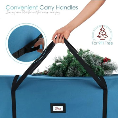 9 Ft Christmas Tree Storage Bag - Waterproof Oxford Fabric with Handles & Dual Zipper