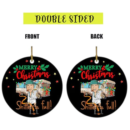 Griswold Family Christmas Ornament - Shitters Full Ceramic Ornament, 2.83in