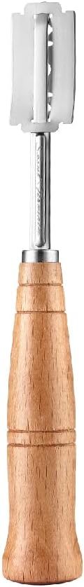 SAINT GERMAIN Premium Bread Lame - Handcrafted Dough Scoring Knife with 10 Replacement Blades & Leather Cover