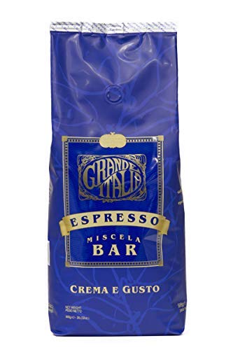 Grande Italia Whole Bean Espresso, Crema e Gusto, Miscela Bar, Small Batch Artisan Roasted 2lbs