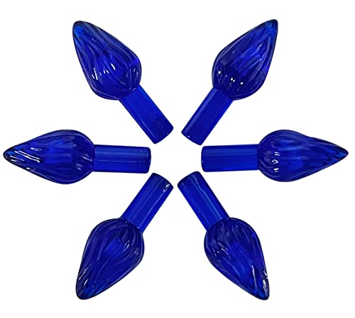 Medium Ceramic Tree Light Ornaments - Blue Twist Style - 144 Pack