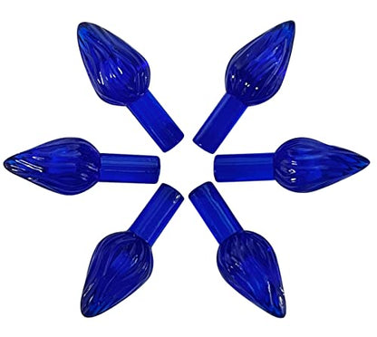Medium Ceramic Tree Light Ornaments - Blue Twist Style - 144 Pack