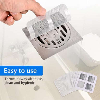 Disposable Shower Drain Cover Hair Catcher - 10 Pack