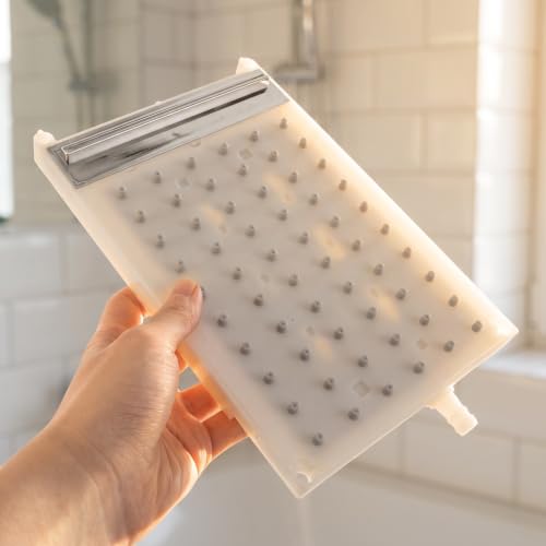Rectangular Rain Shower Head with 60 Nozzle Plate - Durable Bathroom Fixture