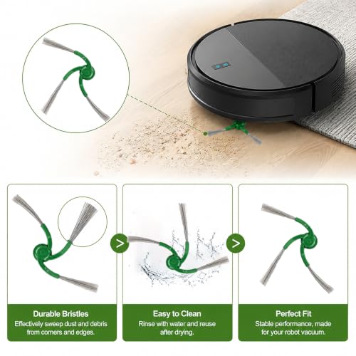 6PCS Replacement Side Brushes for Robot Vacuum Models 415X 115 516 576