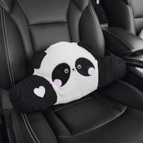 Ergonomic Car Lumbar Support Pillow for Driving Comfort - Cotton Linen