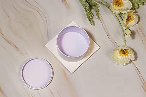 White Candle Tins 8oz - Pack of 3, Seamless Straight Sided Containers for Candle Making