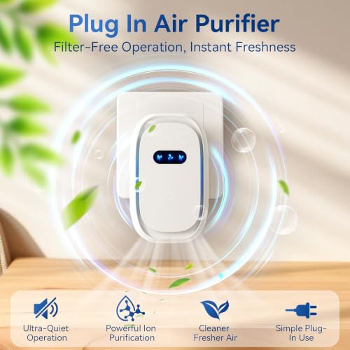 Air Purifiers 4 Pack - White Ionic Filterless Home & Travel Air Ionizers