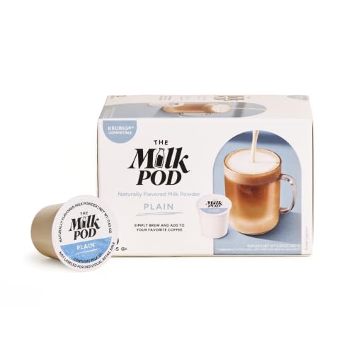 Milk Pod Plain Latte Pods Compatible with Keurig K-Cup - 6.35oz, Pack of 1
