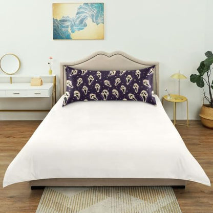 Halloween Ghost Satin Pillowcase - Standard 20x26 Inch Silky Body Pillow Cover