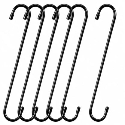 12-Inch Heavy Duty S Hooks for Hanging Plants & Indoor Outdoor Use
