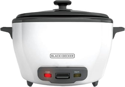 BLACK+DECKER Rice Cookers - 28-Cup & 6-Cup with Steaming Baskets and Removable Non-Stick Bowls