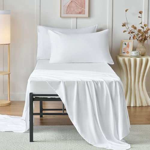31 x 75 Inch Cot Sheets Pack of 2 - Ultra Soft Breathable Microfiber Fitted Sheets for RV, Camper, Guest Beds, Trifold Mattress
