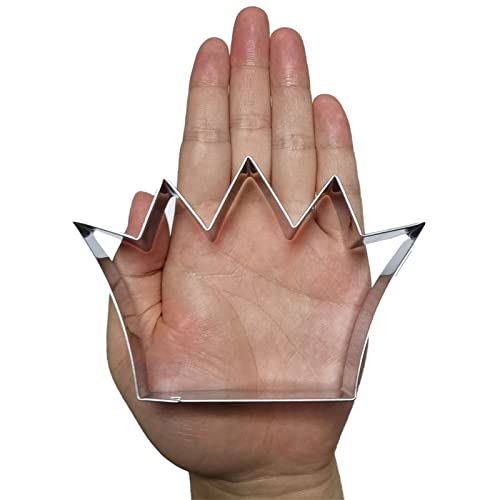 Large Royal Princess Crown Cookie Cutter - Stainless Steel, Model 4