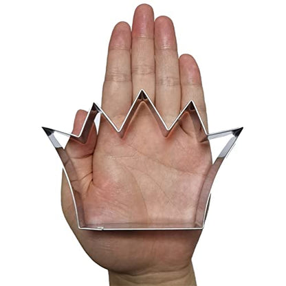 Large Royal Princess Crown Cookie Cutter - Stainless Steel, Model 4