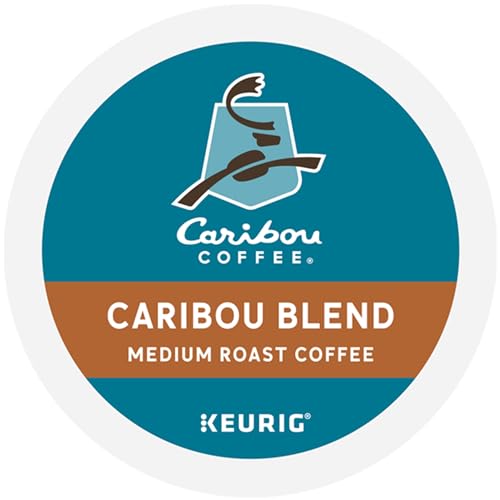 Caribou Coffee Caribou Blend Keurig Single-Serve K-Cup Pod, Medium Roast Coffee, 60 Count (6 Packs of 10)