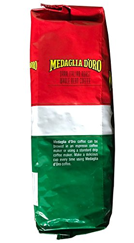 Medaglia D'Oro Whole Bean Italian Roast Espresso Coffee, 17 Ounce