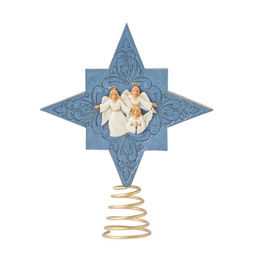 Christmas Tree Topper Nativity Star with Angels 9 Inch Holiday Decor