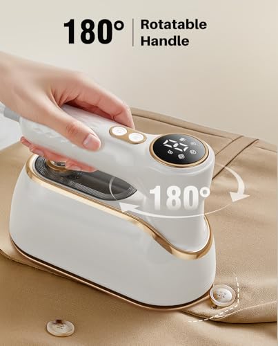 1200W Travel Clothes Steamer with Fast Heating & 3 Steam Levels