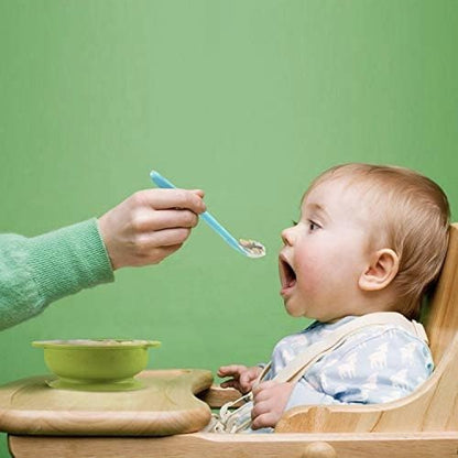 PandaEar Baby Silicone Soft Spoons - Gum-Friendly Training Feeding Set for Infants | BPA Free 6 Pack