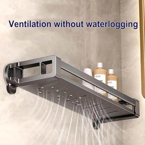Heavy Duty Suction Cup Shelf 50cm Wall-Mounted Organizer for Bathroom & Kitchen