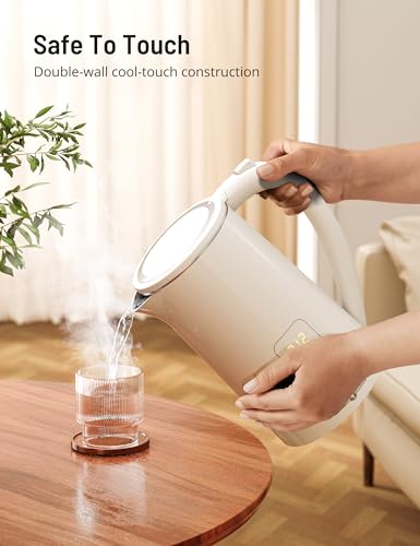 Electric Kettle Temperature Control - Ivory, 1.7L Hot Water Boiler