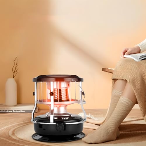 Portable 9000 BTU Kerosene Heater with Cooking Surface - Non-Electric Radiant Stove B