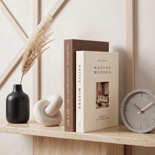 Decorative Linen Faux Books with Hidden Storage - Set of 2 for Home & Shelf