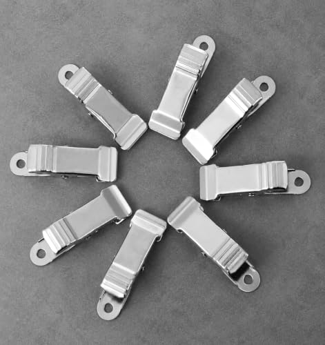 Alligator Clips for Crafts - 20 Stainless Steel Small Metal Clips