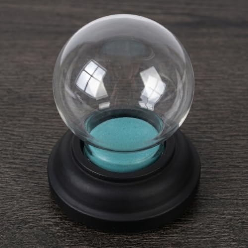 Set of 2 Empty Glass Snow Globes with Resin Bases for DIY Craft Projects