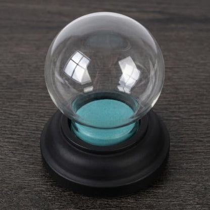 Set of 2 Empty Glass Snow Globes with Resin Bases for DIY Craft Projects