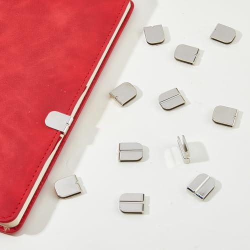 50PCS Silver Book Corner Protectors Edge Clips for Books Albums Scrapbooks
