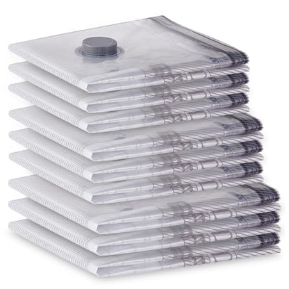 Travel Vacuum Storage Bags 9 Pack with 3 Sizes - Compression Packing for Clothing