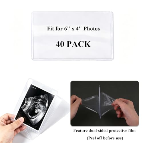 4x6 Side-Loading Ultrasound Photo Protector Case for Sonogram Pictures - Pregnancy Memory