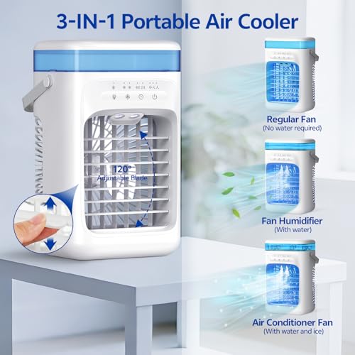 Portable Air Conditioner with Mist Modes & 3-Speed Fan - Cool Fan Variation