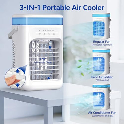 Portable Air Conditioner with Mist Modes & 3-Speed Fan - Cool Fan Variation