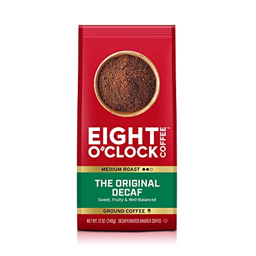 Eight O'Clock Coffee The Original Decaf, Medium Roast, Ground Coffee, 12 Ounce (Pack of 1), 100% Arabica, Kosher Certified