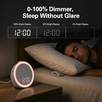 Heavy Sleepers Alarm Clock with Wireless Bed Shaker & 116dB Sound
