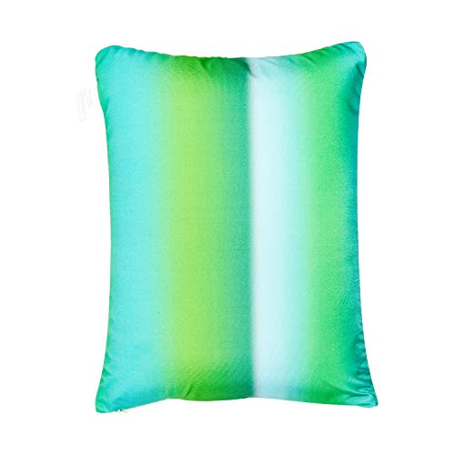 FABSKIY Squishy Neck Microbead Throw Pillow, with Removable Cover 16 and 12Inches Soft Travel Body Bed Pillow Bead Pillow for Kids Adult Chair Sleeping Car Seat (Forest Green)