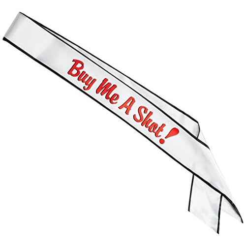 Buy Me A Shot/Ask Me Why Satin Sash Party Accessory (1 count) (1/Pkg)