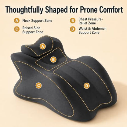 Oversized Memory Foam Wedge Pillow for Adults - Multi-Position Support, 27° Incline