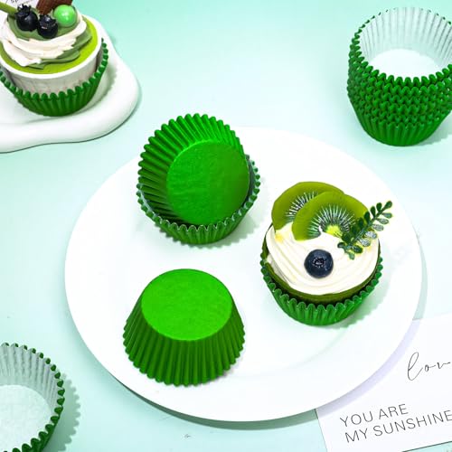 Grass Green Cupcake Liners 300pcs Christmas Baking Cups for Holiday Parties