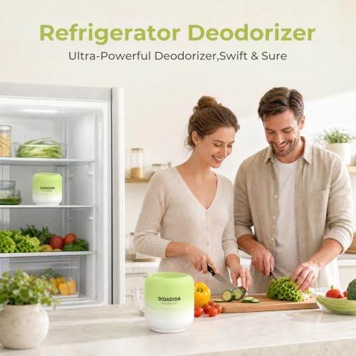 Refrigerator Deodorizer Nano-Catalytic 10-Year Odor Eliminator 4 Pack - DIDADIDA