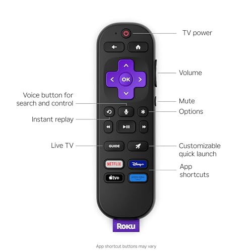 Roku Smart TV – 55-Inch Plus Series, Mini-LED TV – RokuTV with Enhanced Voice Remote – Flat Screen 4K QLED Television with Dolby Vision & Wi-Fi for Streaming Live Local News, Sports