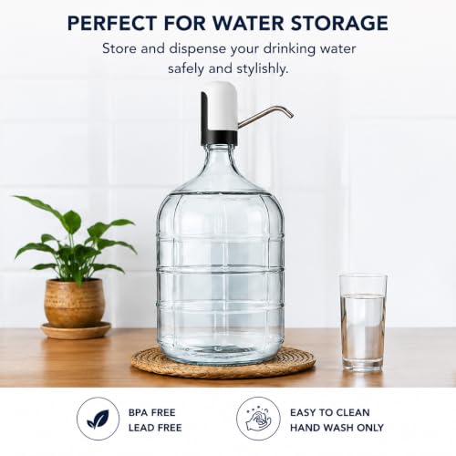 5 Gallon Clear Glass Fermentation Carboy with Cork Finish - Italian Made