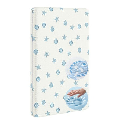 35x20 Baby Bassinet Mattress Pad - 2-Inch Gel & Foam Dual Sided with Removable Cover - Rectangular 35'' x 20'' x 2'' Variation